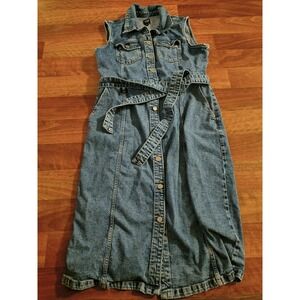 Gap Size 14 Sleeveless Denim Dress